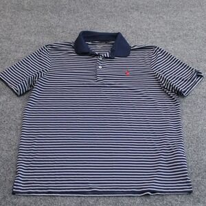 Polo Ralph Lauren Mens Performance Classic Fit Striped Polo Shirt Red Pony‎ M